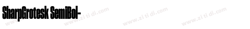 SharpGrotesk SemiBol字体转换